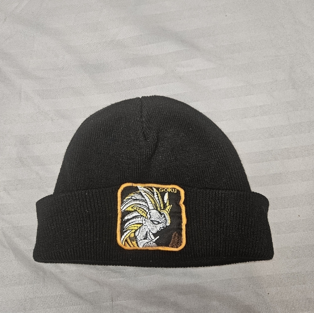 Dragon Ball Z Beanie Goku Patch. Black.